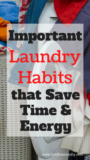 Use these simple laundry habits and tips and make laundry less stressful. Find out what easy changes your family can make to save time and energy.