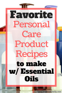 personal care product recipes