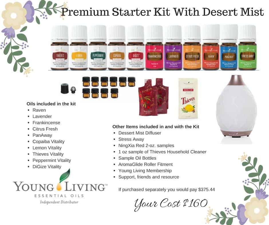 Essential oil kit with diffuser