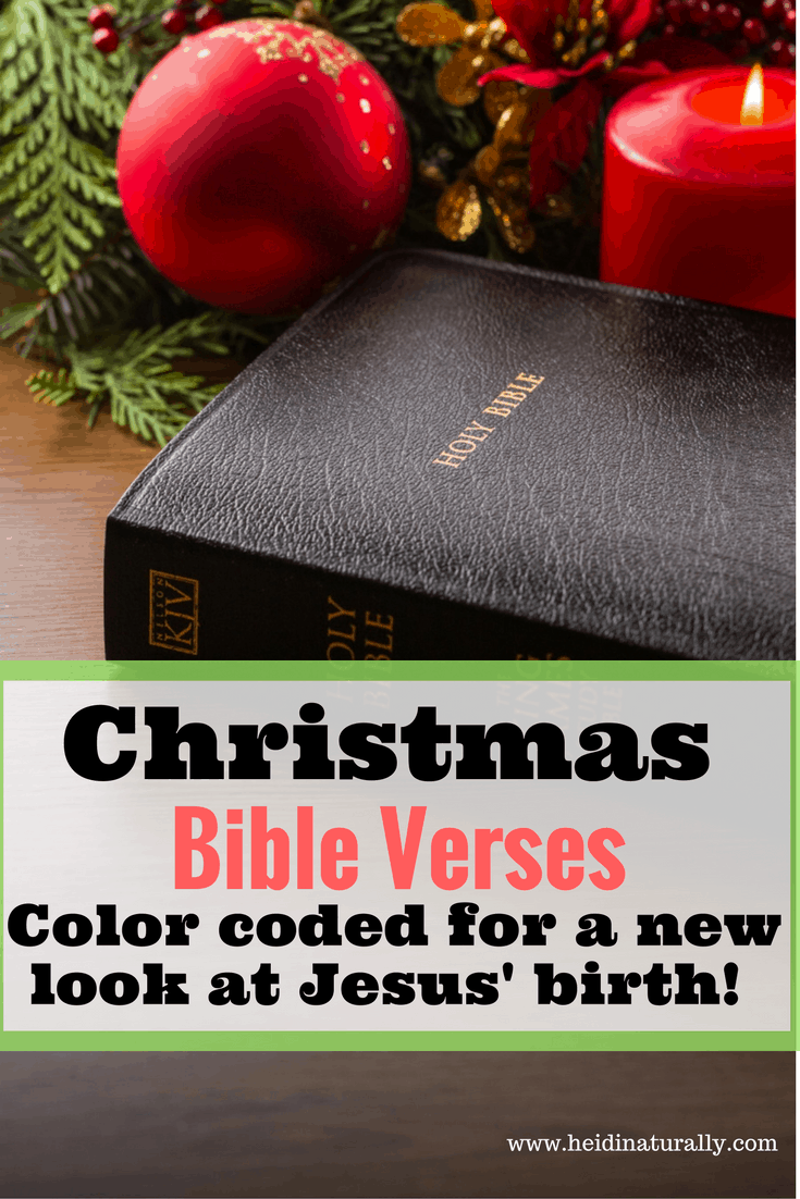 Read the Christmas Bible verses in a new way this year. Get them color coded by New Testament, Old Testament, and before, after & now.