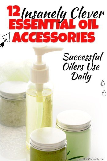 Find out the 12 insanely clever essential oil accessories & how to use them. Learn how they can help you use your oils safely & effectively. #essentialoil #accessories #carrieroils #jars #dryerballs