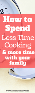 less time cooking