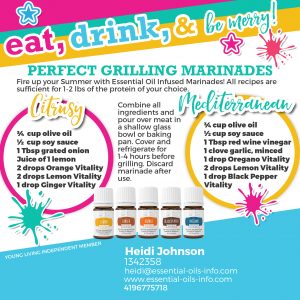 essential oil marinades