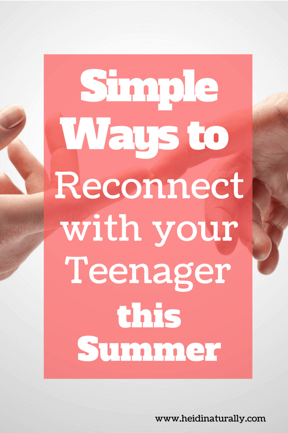 Want to reconnect and have a better relationship with your teenager? Follow these simple tips and ideas to naturally improve connection easily each day.