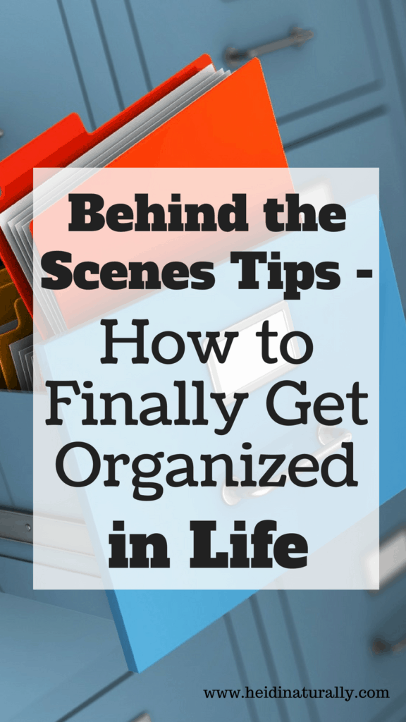 Learn the behind the scenes steps to an organized life using file folders. Find out how to be better organized in life with the best organizing tips.