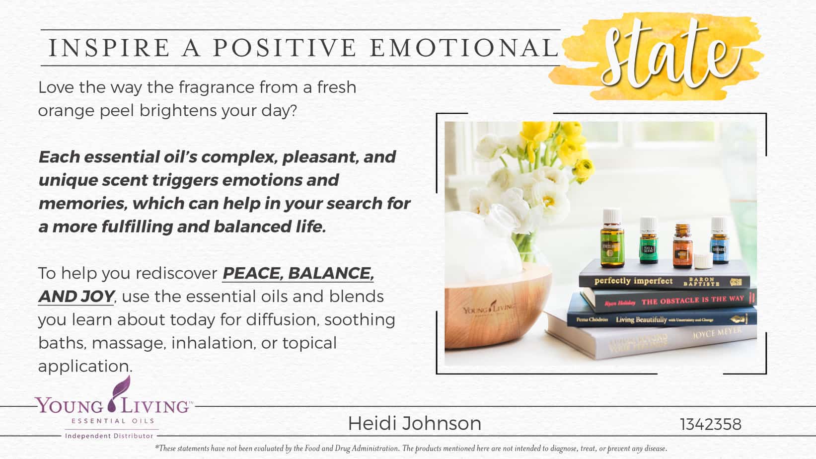 positive emotions with essential oils