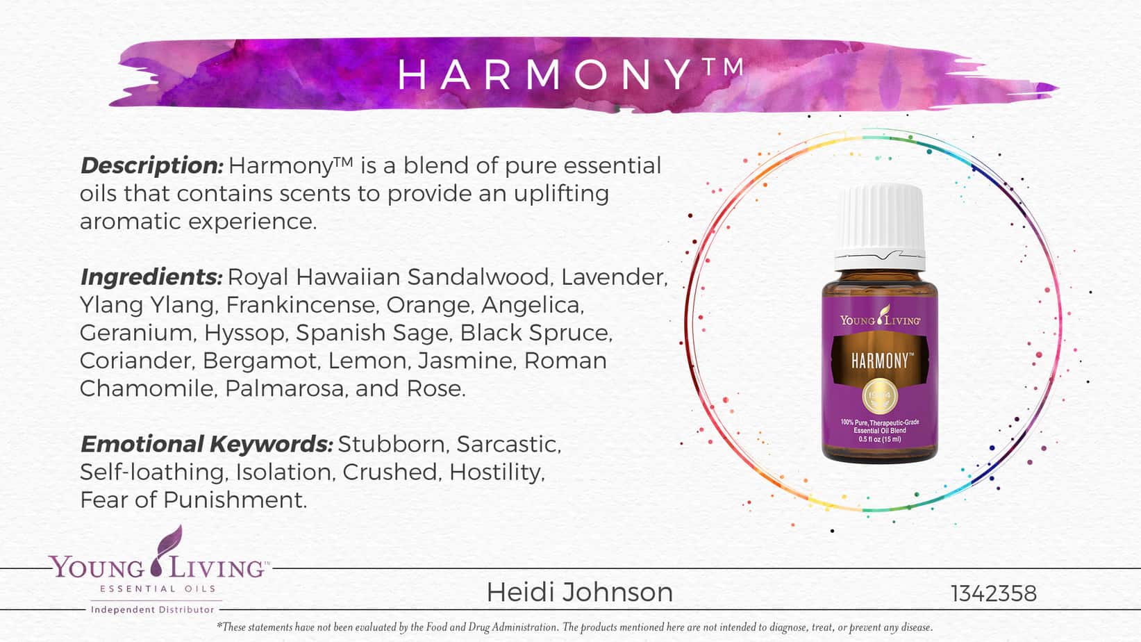 harmony essential oil