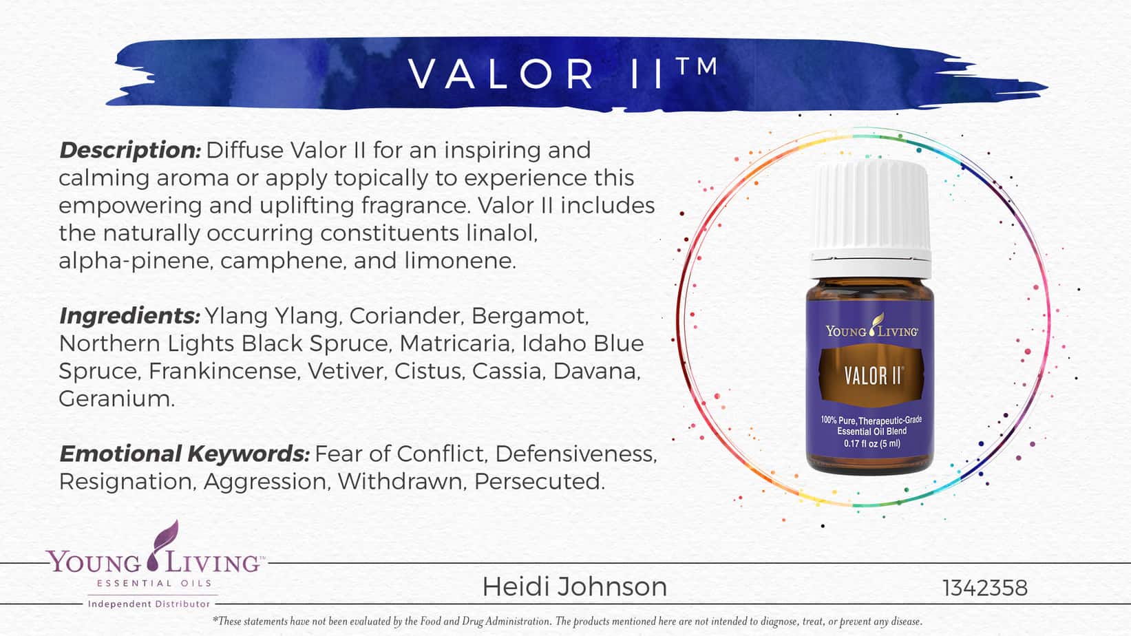 Valor essential oil