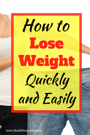losing weight quickly