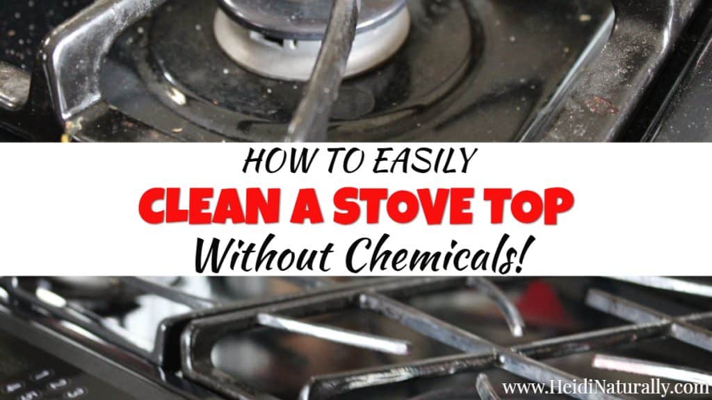 how to clean a stove top without chemicals