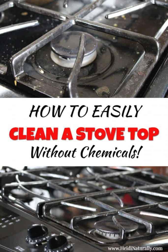 how to clean a stove top easily