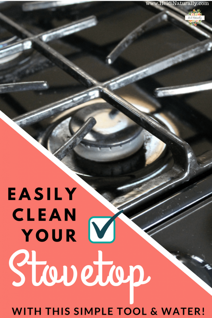 how to easily clean a stove top