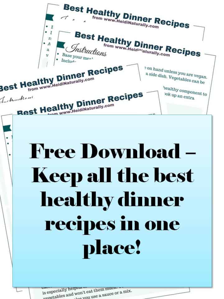 free download healthy dinner recipes