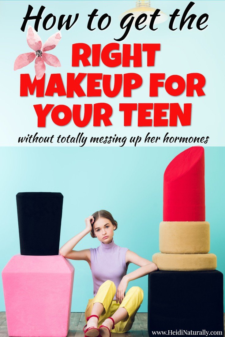 Find out what makes makeup harmful to teen hormones along with ingredients to avoid. Learn which chemical free makeup promotes healthy hormone levels. #chemicalfreemakeup #healthymakeup #chemicalfree #natural