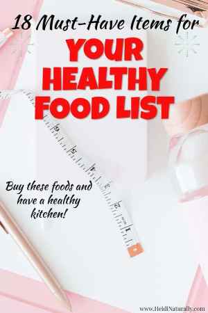 Healthy food list