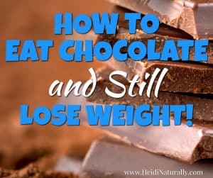 How to Eat Chocolate and Lose Weight