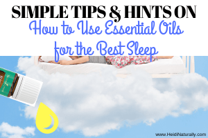 Essential oils for sleep